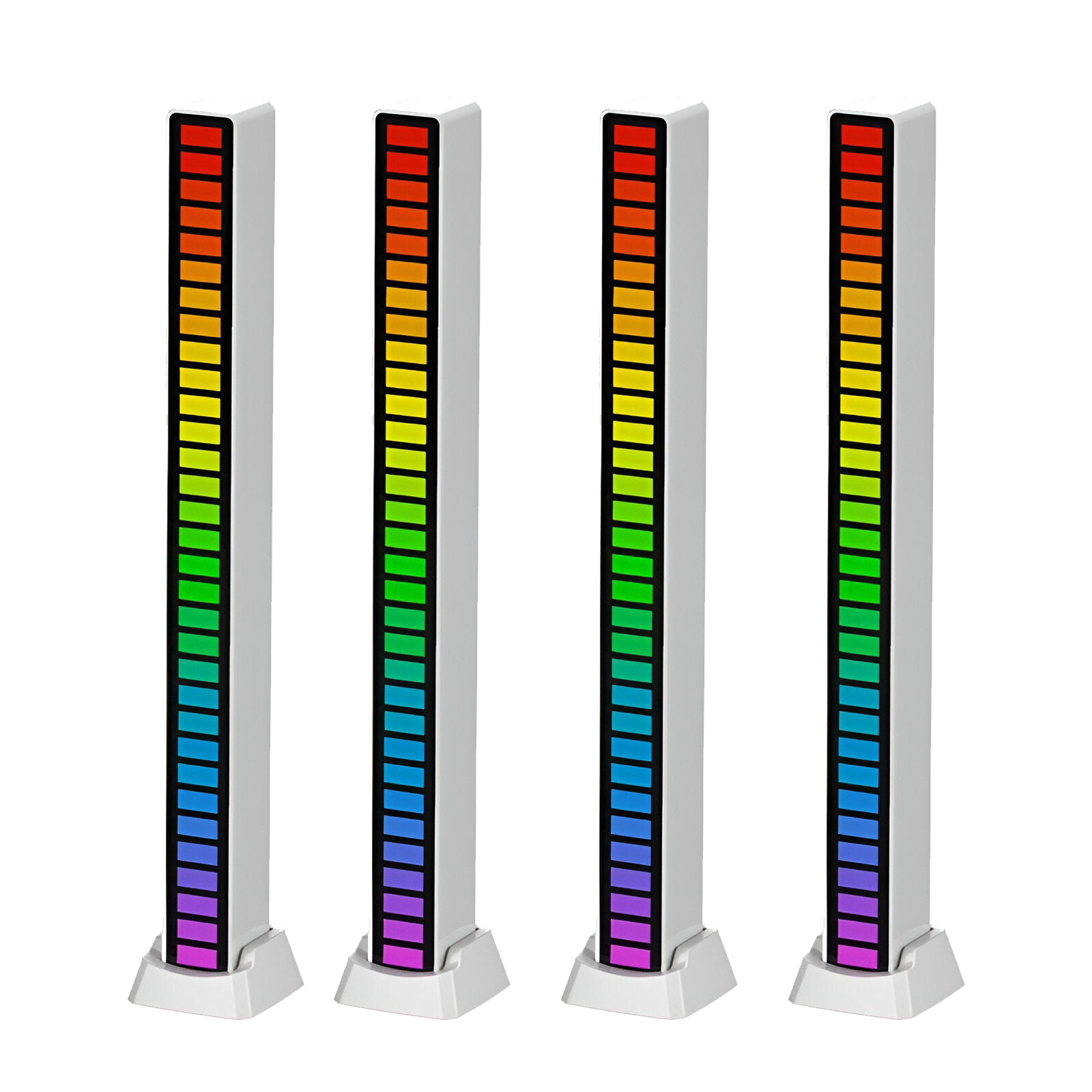 smart sound activated rgb light bar music sync led lighting