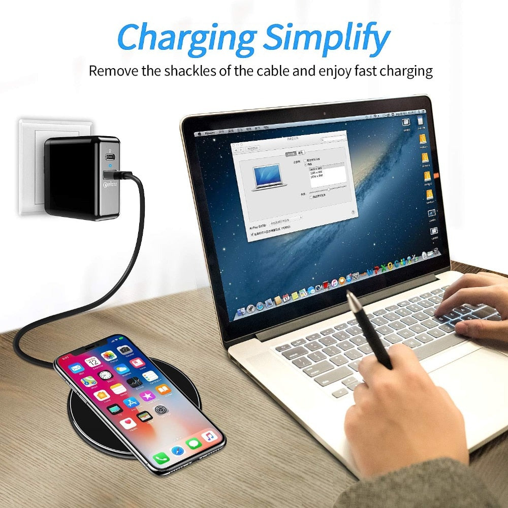 30w fast wireless charging pad usb c magsafe charger iphone samsung an